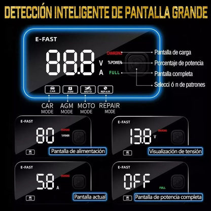 🧲🔋 Cargador Inteligente de Batería TK-300 12V / 6A – Alta Precisión para Autos, Motos y más 🚗⚡