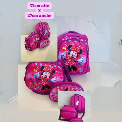 🎒 Trío Escolar Alto Relieve 3 en 1 - ProSchool Pack™ 🌟⚡
