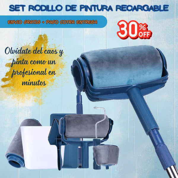 SET RODILLO DE PINTURA RECARGABLE 🎨✨