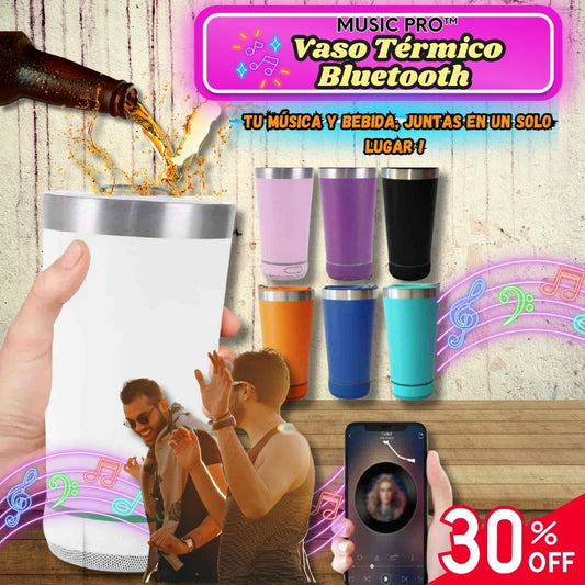 Vaso Térmico Bluetooth Music Pro™ 🎶☕