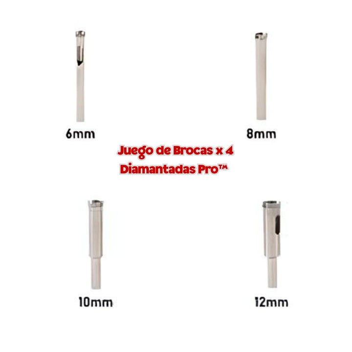 Juego de Brocas Diamantadas Pro™ x 4 🛠️🔧