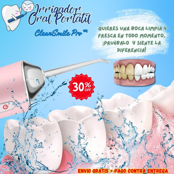 Irrigador Oral Portátil - CleanSmile Pro™ 💧🦷