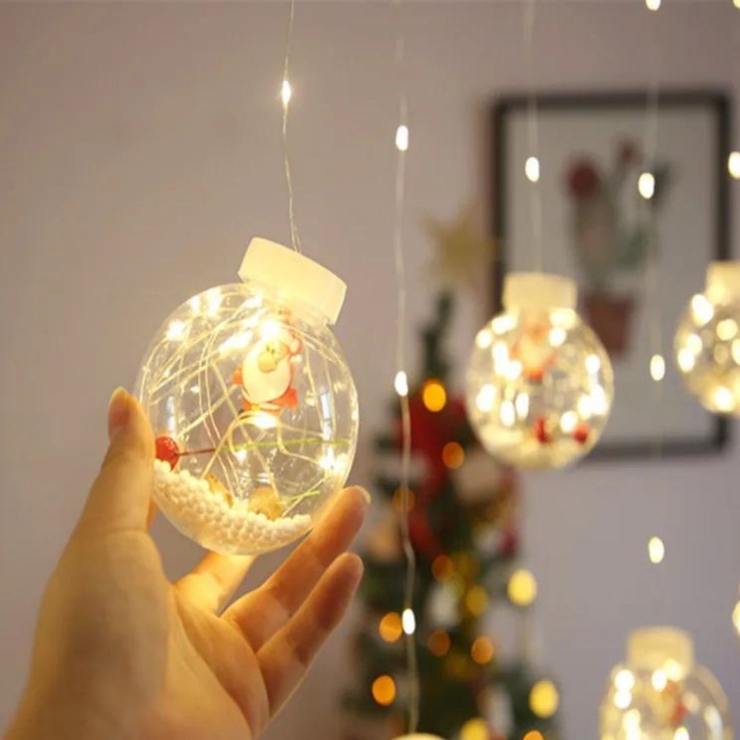 Cortina de Luces LED Navideñas - SnowGlow™ ❄️🎄