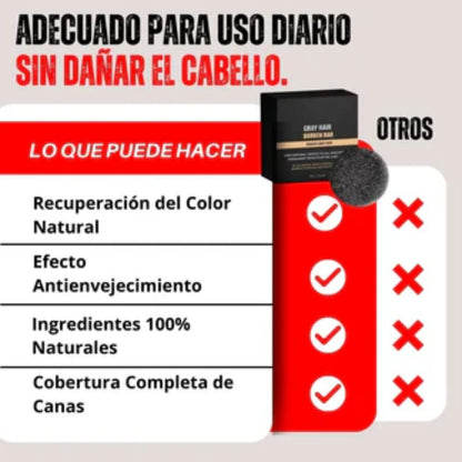 Barra Natural de ColorCap™ - Para Cabello y Barba 🌿💈