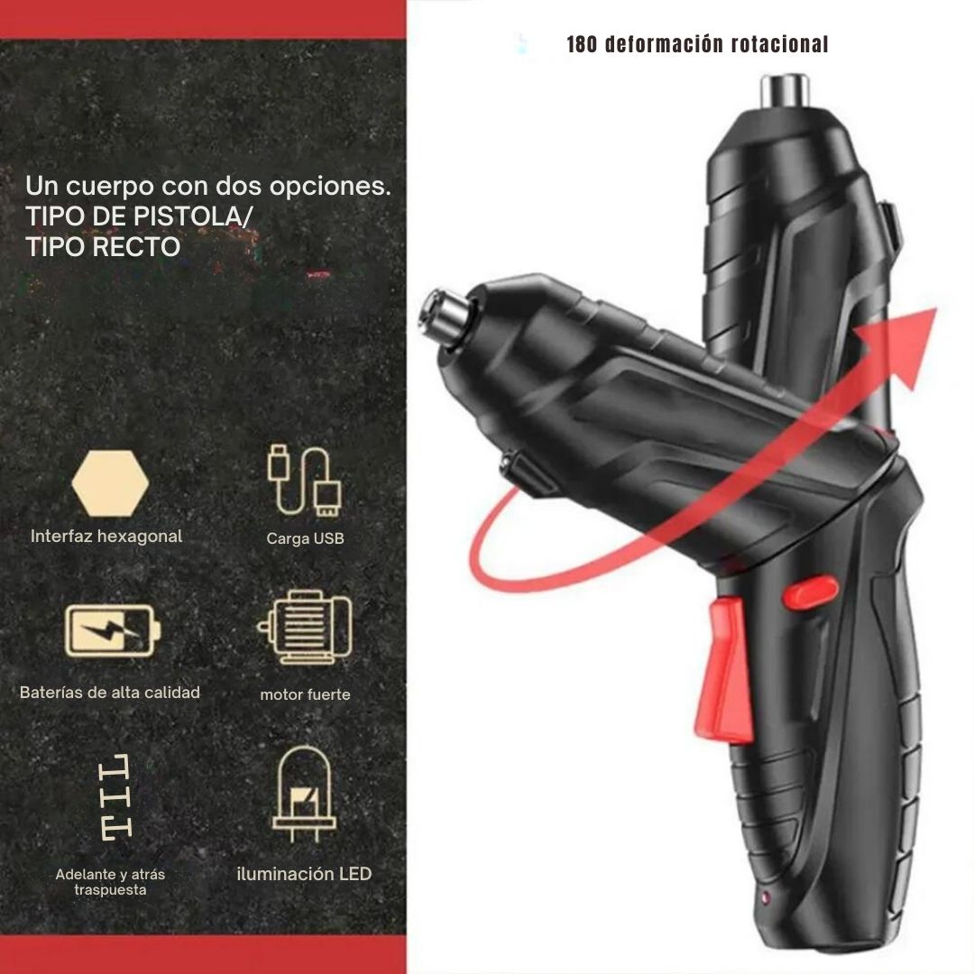 PowerFix™ Pro -  KIT Mini Destornillador Eléctrico 🛠️⚡