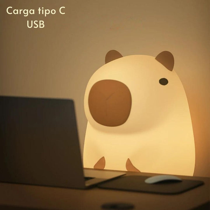 CapyLight™ 🌙✨ - Luz Nocturna de Capibara con Brillo Ajustable