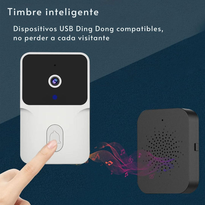 Cámara Timbre Inalámbrico A06130 – Seguridad Inteligente para tu Hogar 📲🔔