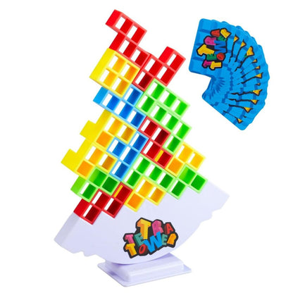Juego de Torre Tetra 16 Piezas - Edu Play Balance™ 🌪️🌈