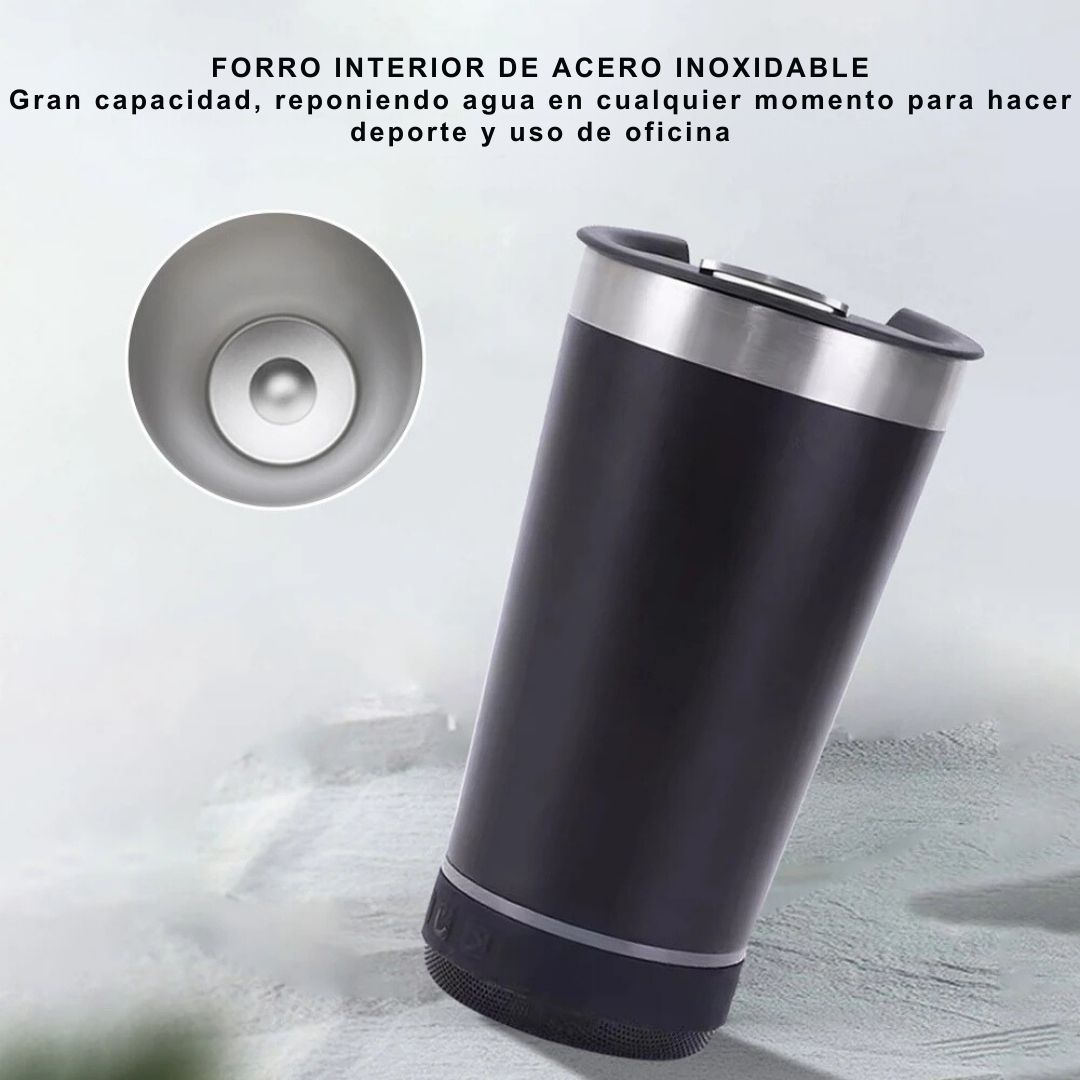 Vaso Térmico Bluetooth Music Pro™ 🎶☕