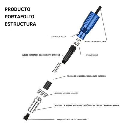 Remachadora Multi-Taladro - RivetPro™ 🔧🛠️