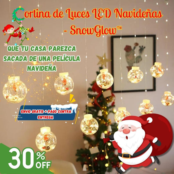 Cortina de Luces LED Navideñas - SnowGlow™ ❄️🎄