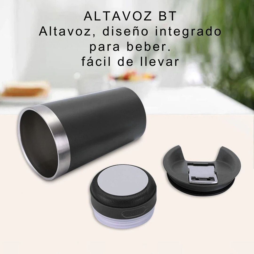 Vaso Térmico Bluetooth Music Pro™ 🎶☕