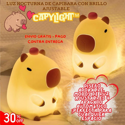 CapyLight™ 🌙✨ - Luz Nocturna de Capibara con Brillo Ajustable