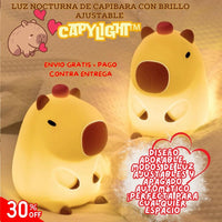 CapyLight™ 🌙✨ - Luz Nocturna de Capibara con Brillo Ajustable