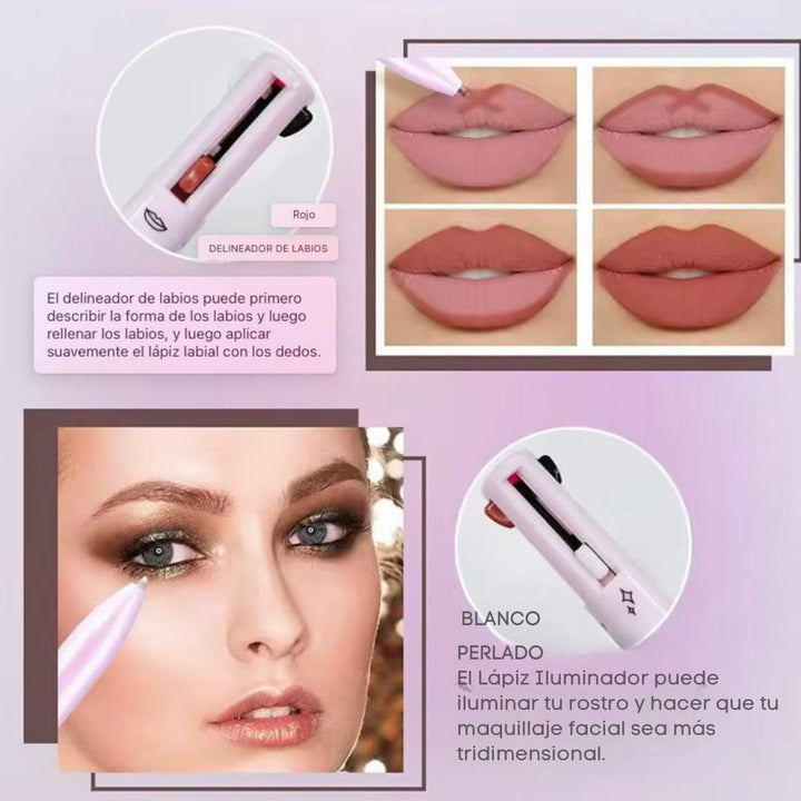 Bolígrafo de Maquillaje 4 en 1 – BeautyPen Pro™ 💄✨