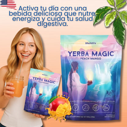 Yerba Magic Peach Mango™ – Energía natural con el mejor sabor 🍑🥭