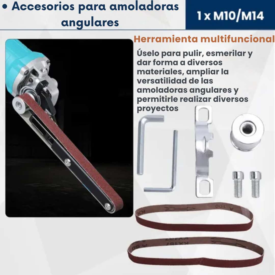 🛠️ Adaptador de Lija para Amoladora – Convierte tu pulidora en lijadora pro 💪