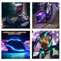 Iluminación LED para Casco - SafeRide Lights™ 💡🛵