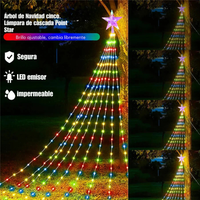 "Cascada de Luces Solares para Árbol de Navidad - StarBright Pro™ 🌟🎄"