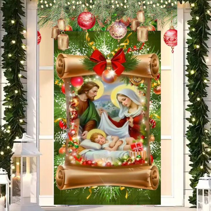 Funda Navideña Decorativa para Puerta - Holiday Door™ 🎅🎄