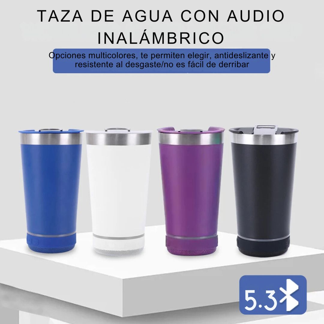 Vaso Térmico Bluetooth Music Pro™ 🎶☕