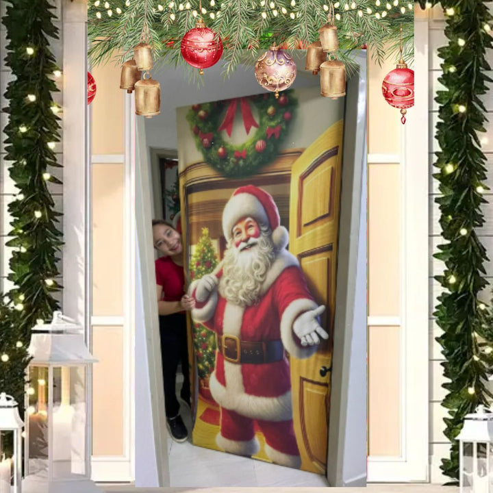 Funda Navideña Decorativa para Puerta - Holiday Door™ 🎅🎄