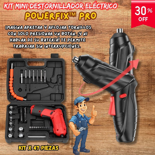 PowerFix™ Pro -  KIT Mini Destornillador Eléctrico 🛠️⚡
