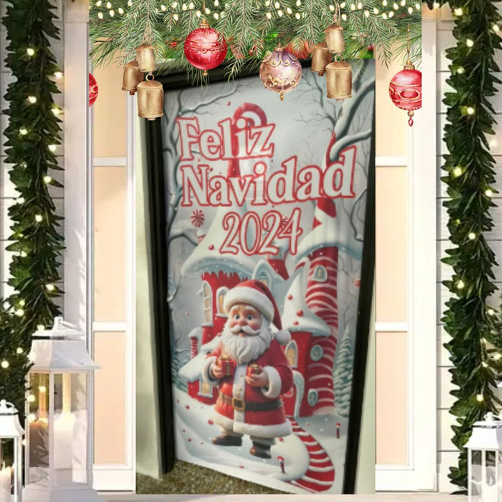 Funda Navideña Decorativa para Puerta - Holiday Door™ 🎅🎄