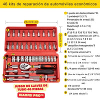 Juego de Llaves de Tubo 46 Piezas - Xiaofei Pro™ 🔧🚗