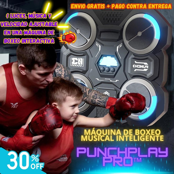 Máquina de Boxeo Musical Inteligente - PunchPlay Pro™ 🥊🎵