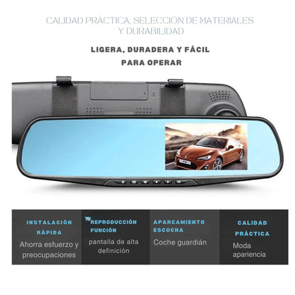Cámara Espejo DVR 360° – SafeDrive Pro™ 🚗🔒
