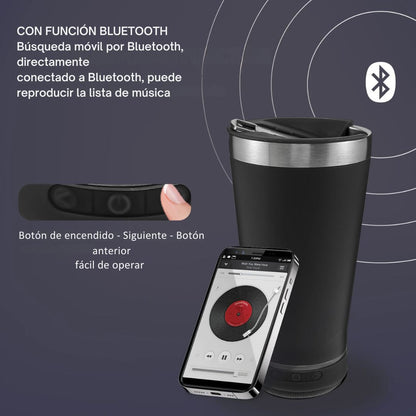 Vaso Térmico Bluetooth Music Pro™ 🎶☕