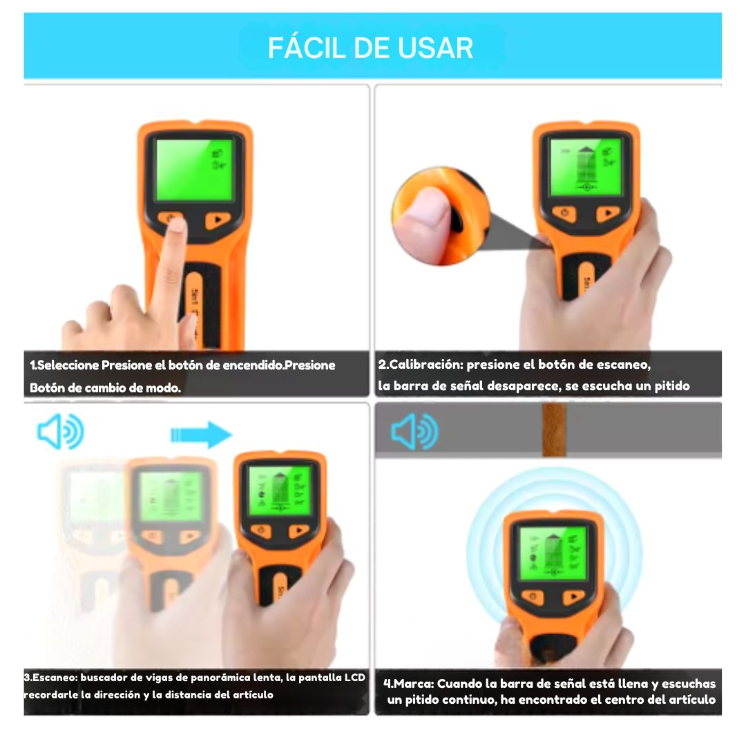 🔎 Detector de Pernos 5 en 1 - SmartScan Pro™ 🏗️📏