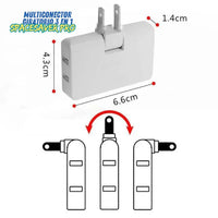 Multiconector Giratorio 3 en 1 - SpaceSaver Pro™ 🔌💡