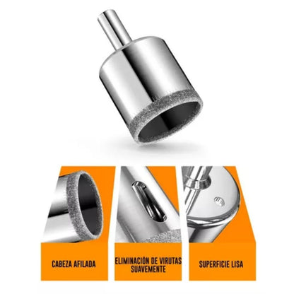 🛠️ Juego Copas Diamantadas™ x 15 unds – Cortes precisos sin grietas 💎