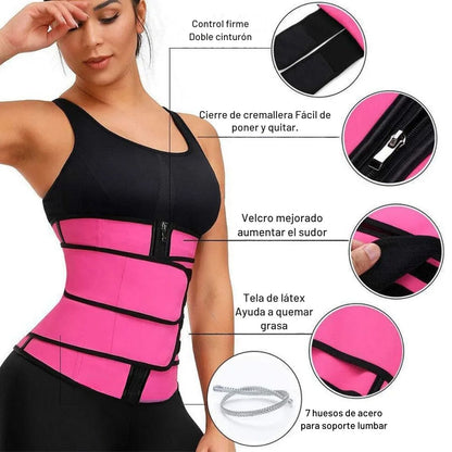 Combo Faja Doble Cierre + Gel Reductor – Silueta Definida x 250 ml 🔥👗