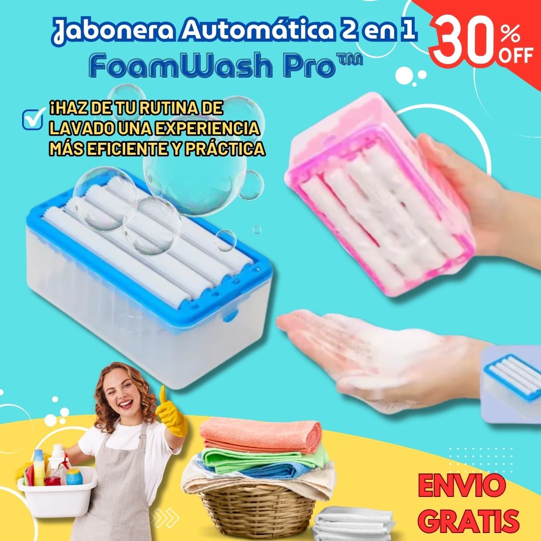 🧼 Jabonera Automática 2 en 1 - FoamWash Pro™ 🚿✨