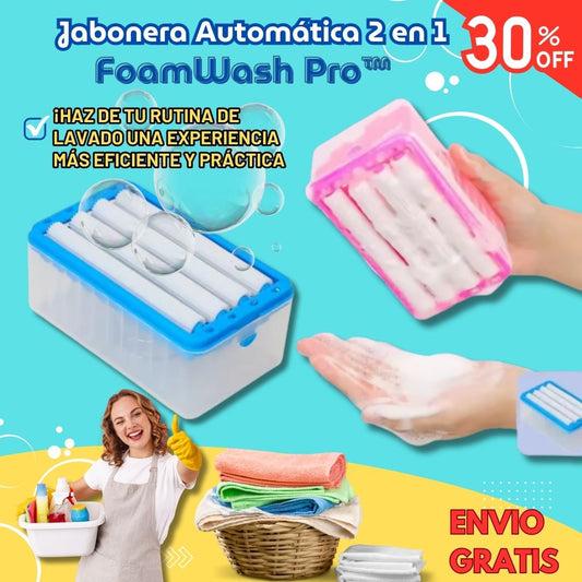 🧼 Jabonera Automática 2 en 1 - FoamWash Pro™ 🚿✨