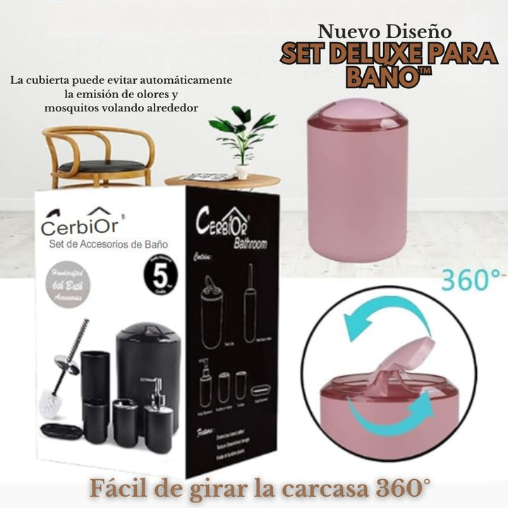 Set Deluxe para Baño™ JUEGO DE ACCESORIOS PARA EL BAÑO 6 PIEZA