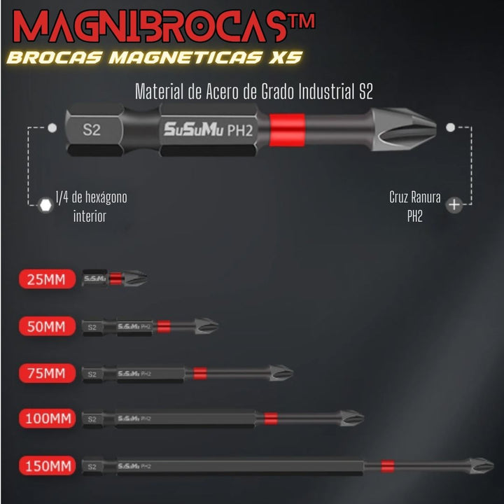 MagniBrocas™ Brocas Magneticas X5