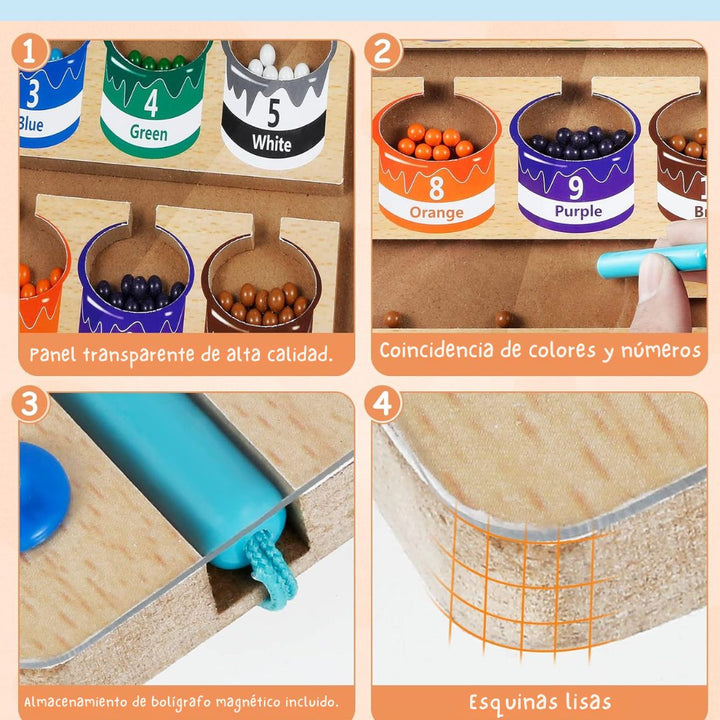 Tablero Magnético de Aprendizaje - EduMagnet™ 🎨🔢