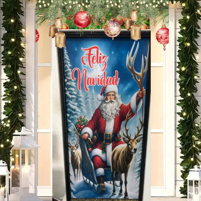 Funda Navideña Decorativa para Puerta - Holiday Door™ 🎅🎄