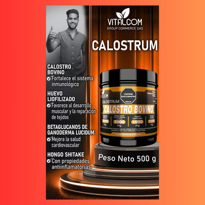 🔥 Suplemento Nutritivo con Calostro Bovino 500g – VitalBov™ 🥛✨