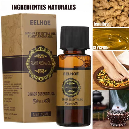 🧴 Aceite Esencial de Jengibre - Relax & Care™ 🌿✨