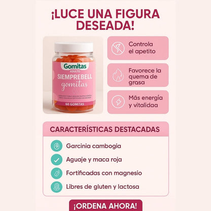 BBL Gummies – Suplemento Natural con Aguaje, Fenogreco y Maca Roja 🍇🌿