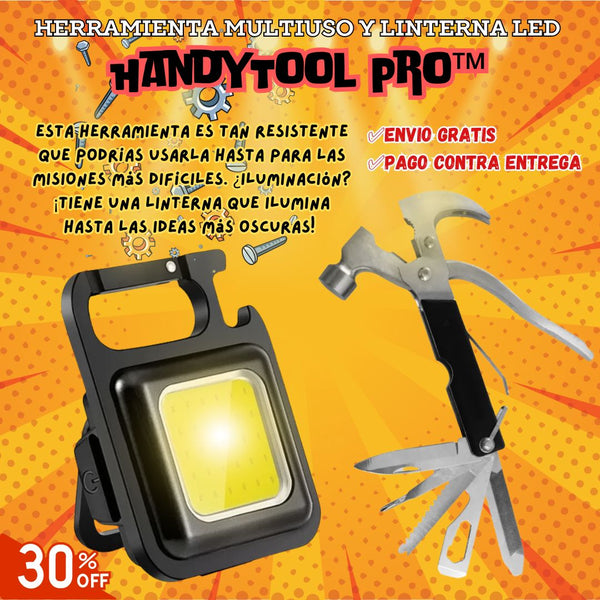 Herramienta Multiuso y Linterna LED - HandyTool Pro™ 🔧✨