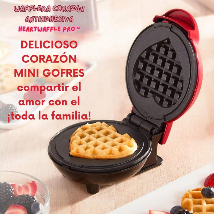 Wafflera Corazón Antiadherente - HeartWaffle Pro™ 🧇💕