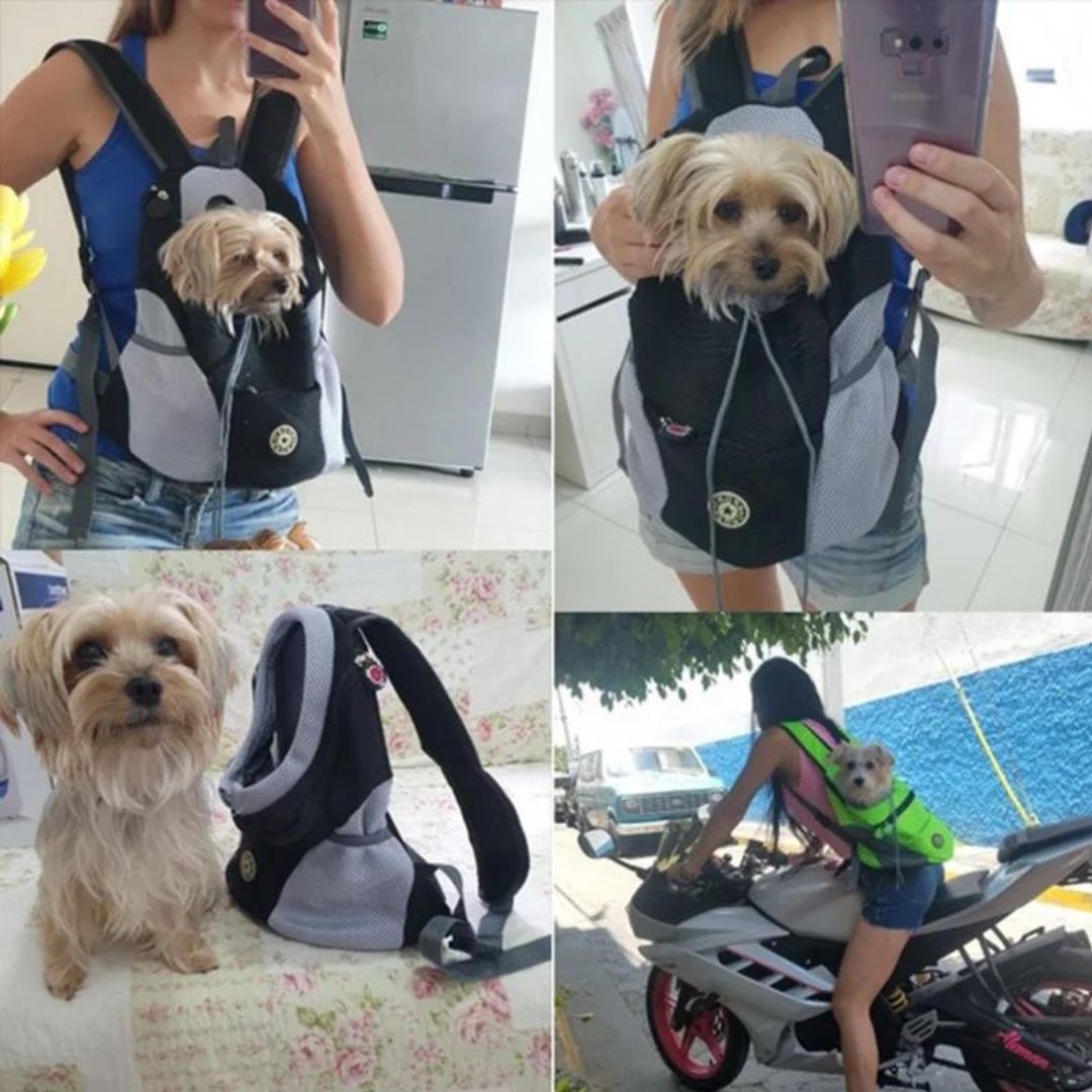 Mochila de Malla Transpirable para Mascotas - TravelPaws™ 🐾👜