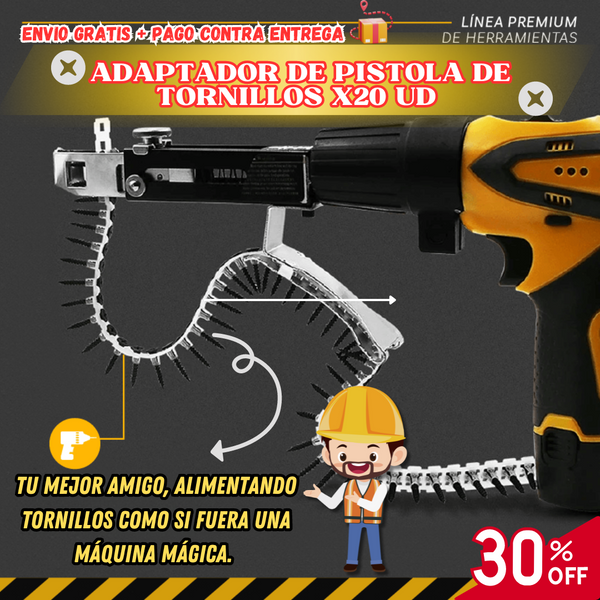 Adaptador De Pistola De Tornillos X20 Ud 🔩🛠️