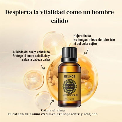 🧴 Aceite Esencial de Jengibre - Relax & Care™ 🌿✨